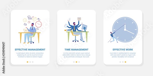 Effective Time Management at Work Clerk Has Tasks.