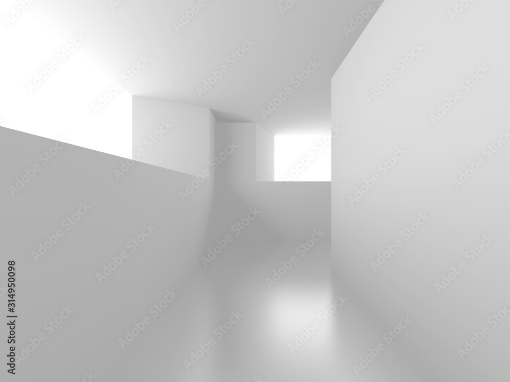 Futuristic White Architecture Design Background Futuristic White Architecture Design Background