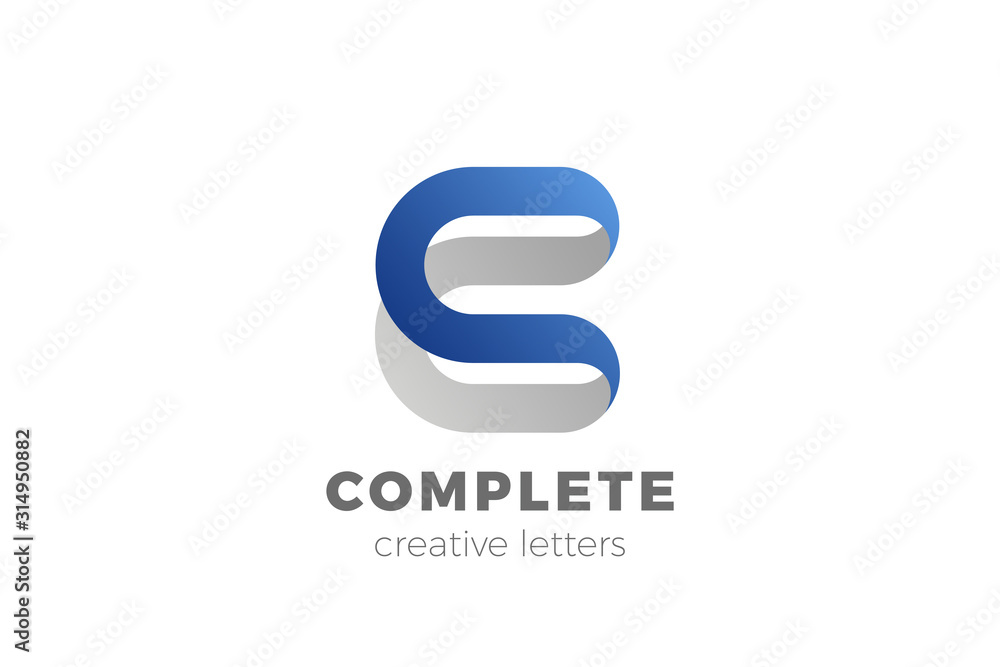 Letter C Logo design vector template Ribbon Font style Typography. Letter C Logo design vector template Ribbon Font style Typography.