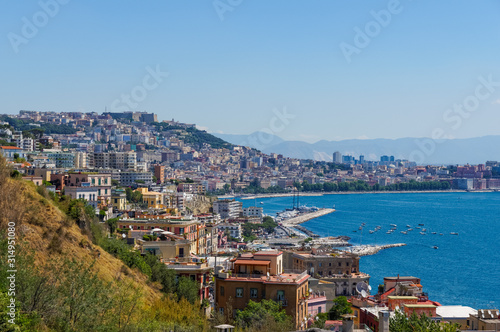 Fototapeta Naklejka Na Ścianę i Meble -  Panoramic view of Naples, Italy