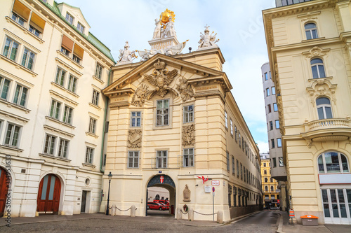 Photography City landscape - view of the building of the Vienna Fire Station (former arsenal