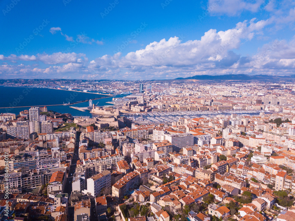 Marseille Cityview drone France