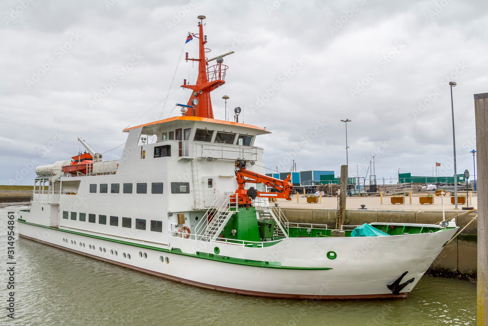 Naklejka premium Ferry in the North Sea