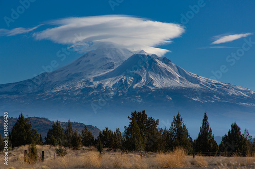 Lenticular Cloud over Mount Shasta, California photo