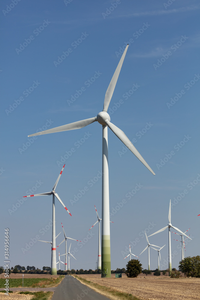 Fototapeta premium Wind turbines in Germany