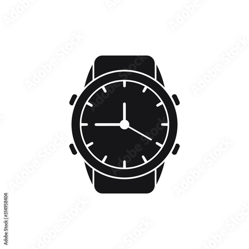 Wristwatch icon design isolated on white background. Vector illustration