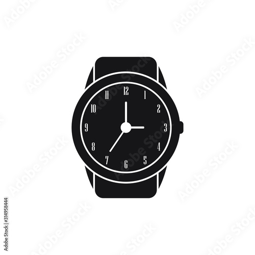 Wristwatch icon design isolated on white background. Vector illustration