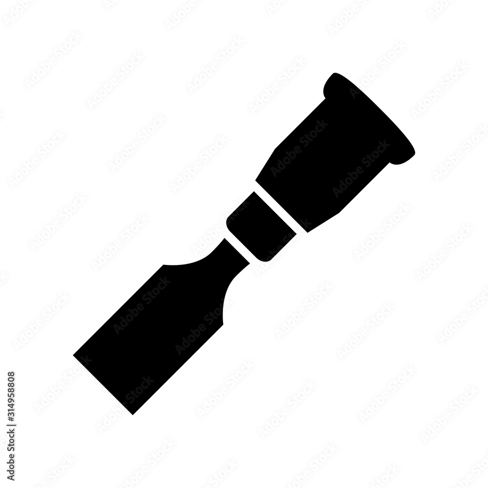 Chisel icon design template, vector icon designed in flat style isolated on white background, solid icon vector design, can be used for web and various needs of your project Chisel icon design template, vector icon designed in flat style isolated on white background, solid icon vector design, can be used for web and various needs of your project