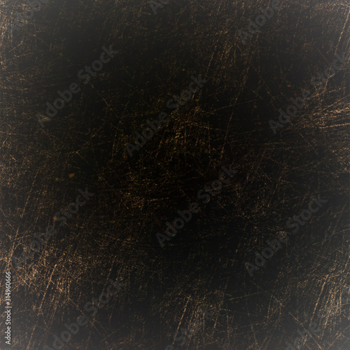Grunge style scratched metal surface background with dark color tone.