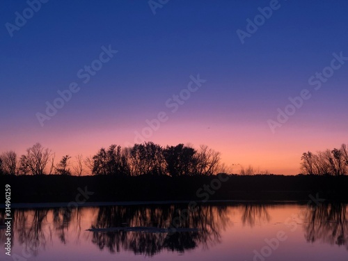 sunset over lake © Ashlee