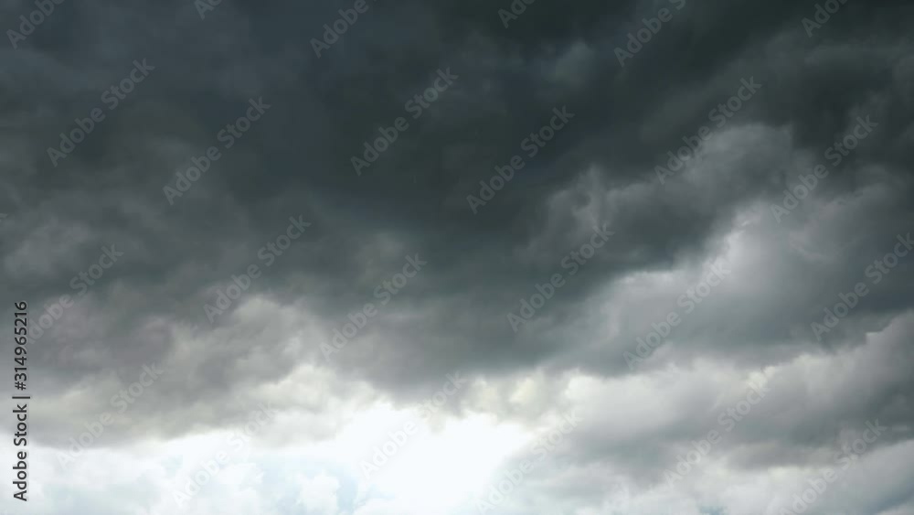 Dark stormy clouds formation time lapse background. Dark stormy clouds formation time lapse background.