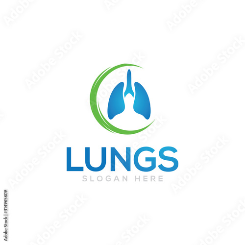 Lungs Logo Vector