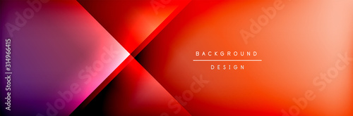 Abstract background - squares and lines composition created with lights and shadows. Technology or business digital template