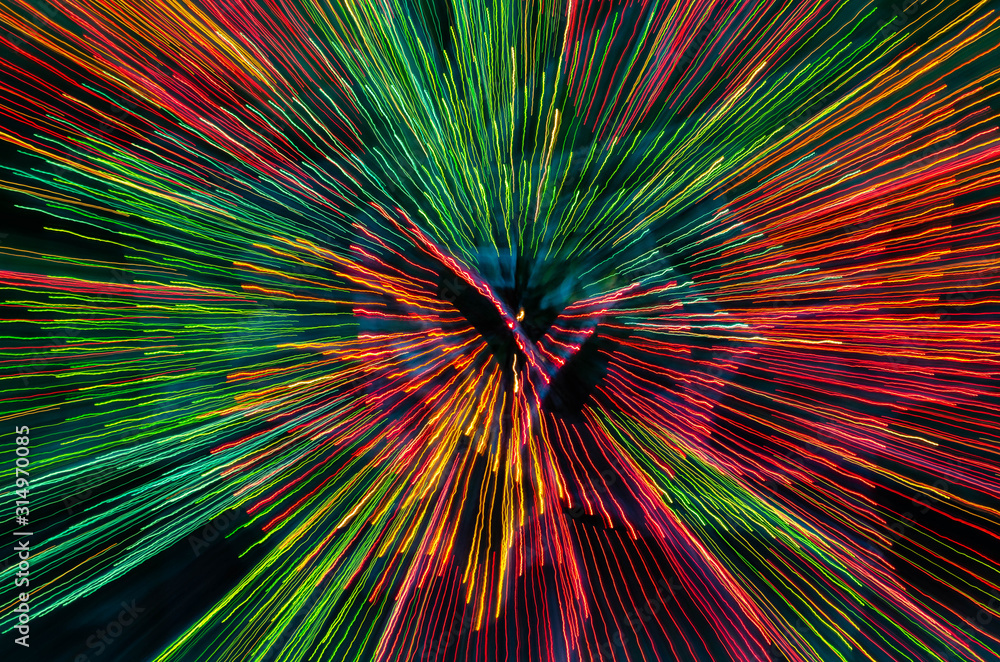 Obraz premium Light Painting in Motion