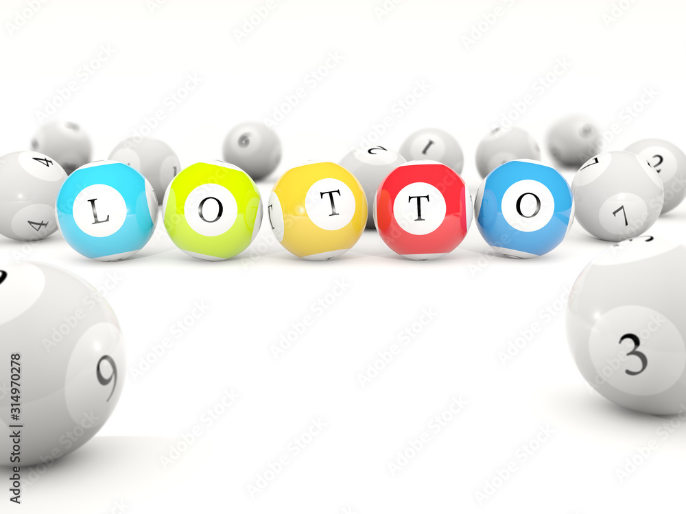 Realisic 3d lottery balls with sign LOTTO Realisic 3d lottery balls with sign LOTTO