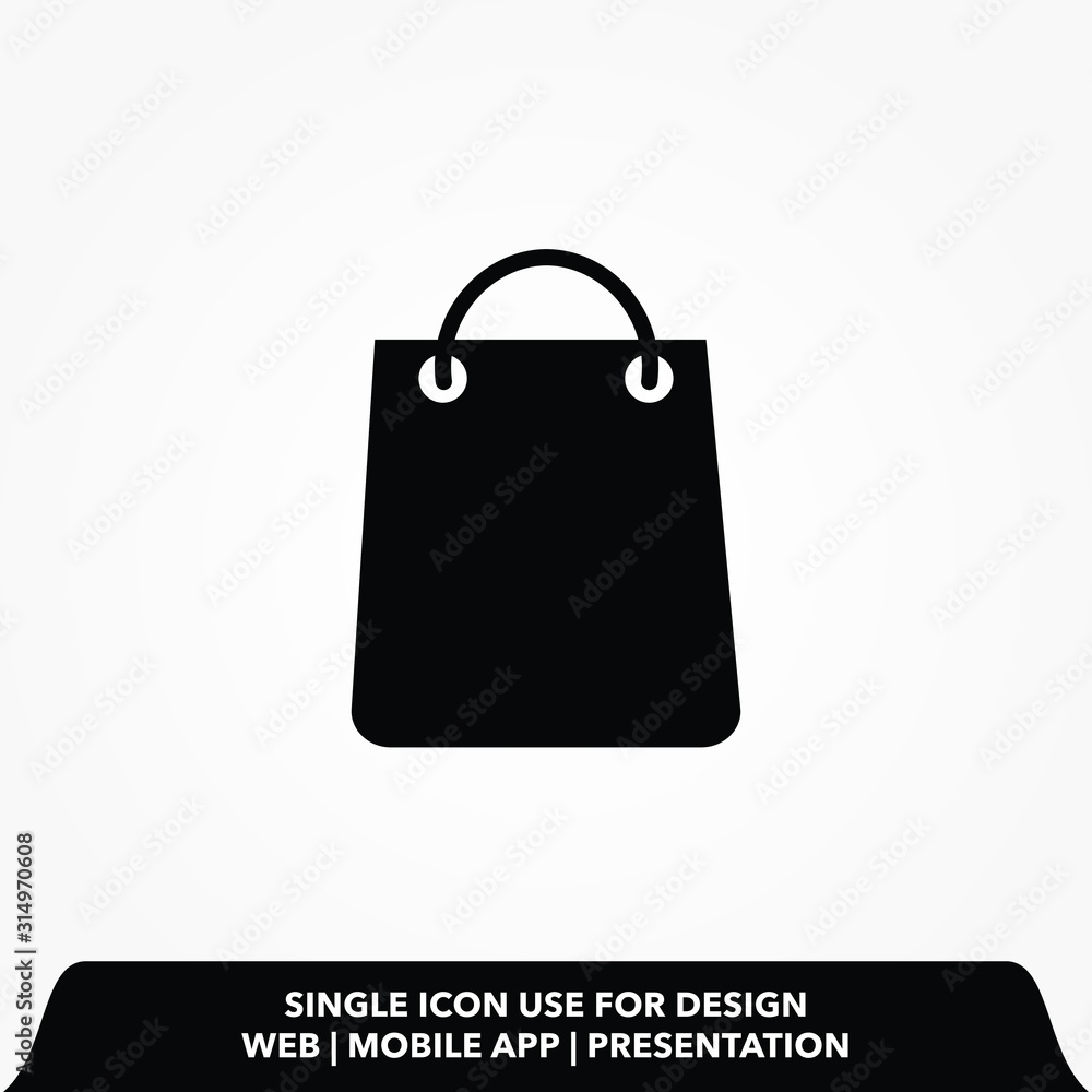 shopping bag icon design vector illustration shopping bag icon design vector illustration