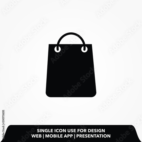 shopping bag icon design vector illustration
