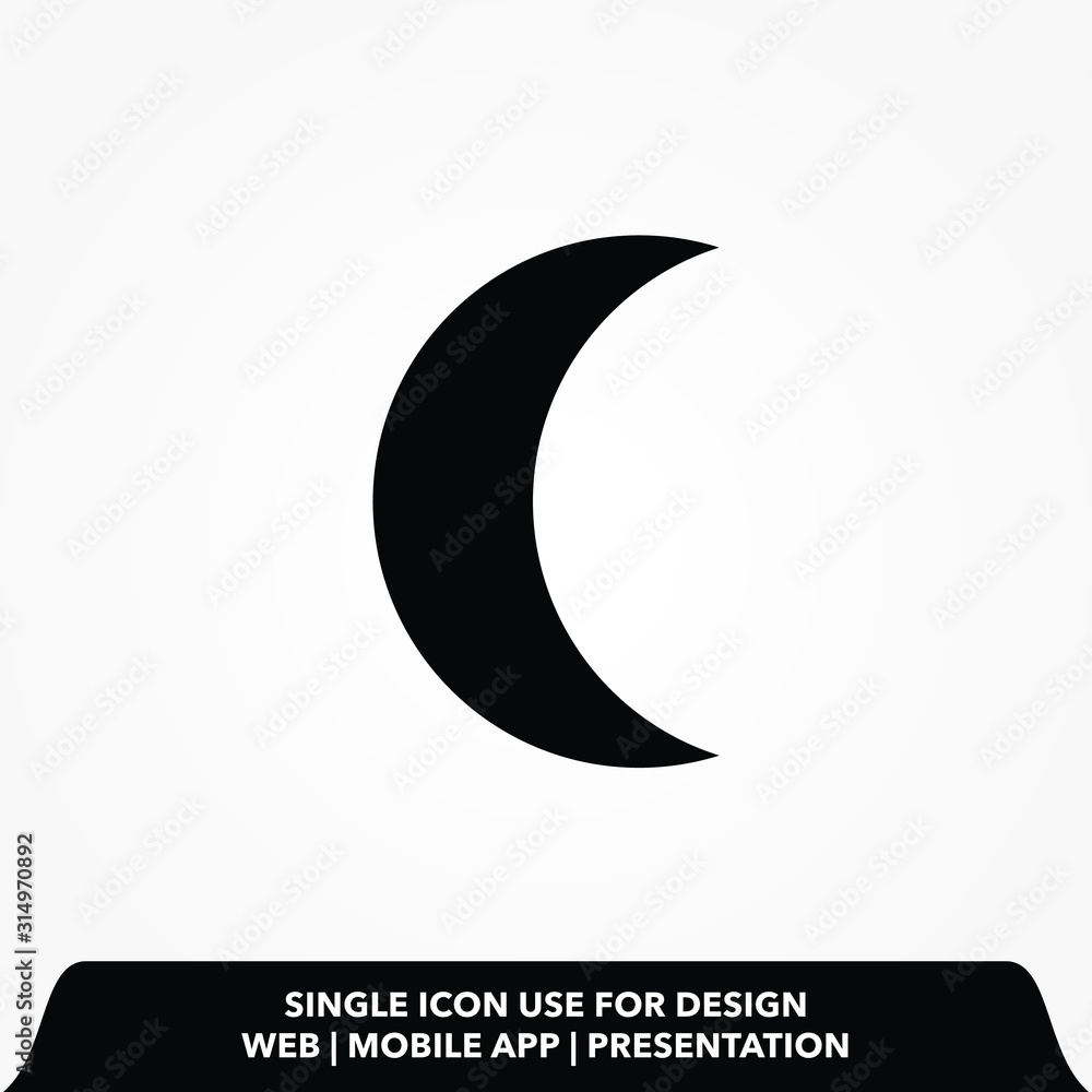 moon icon design vector illustration moon icon design vector illustration