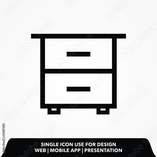 Outline comod icon.comod vector illustration.  photo