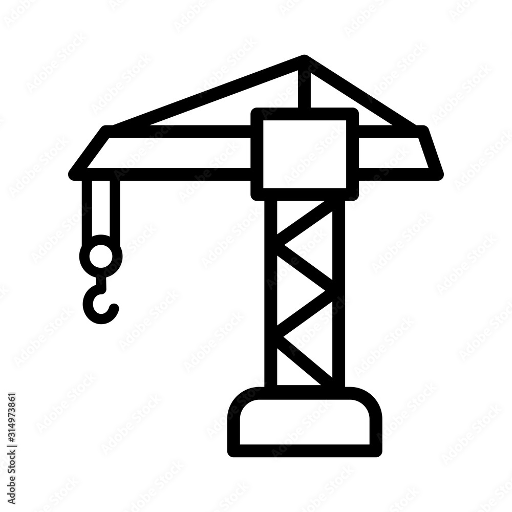 Crane Icon vector trendy design Crane Icon vector trendy design