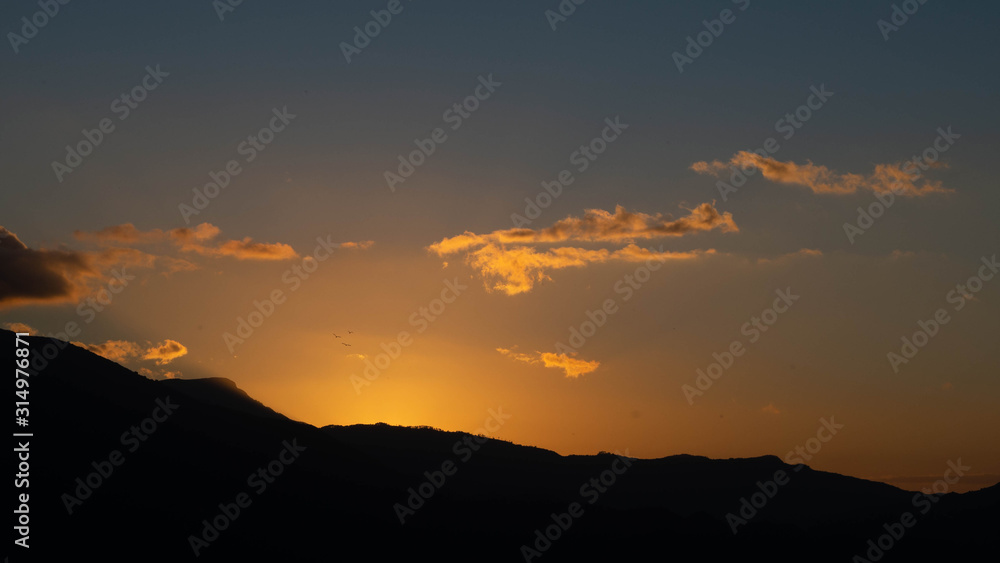 Sunset in the constanza valley 