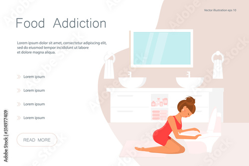 Food addiction concept