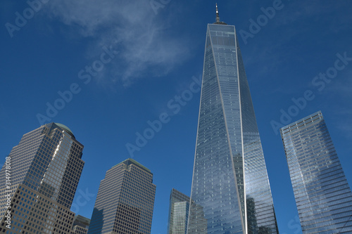 Skyscrapers in Downtown Manhattan. New York, USA.