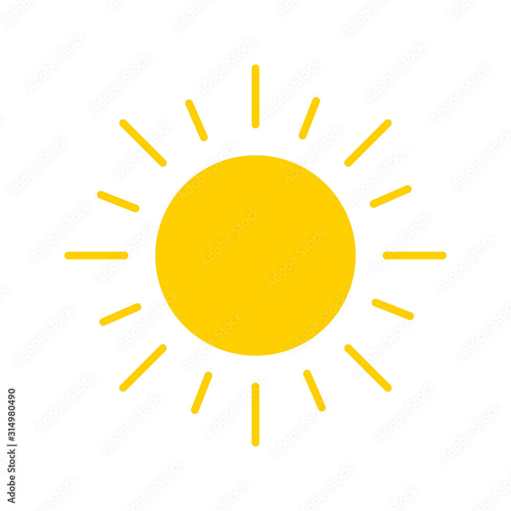 sun icon vector for your design sun icon vector for your design