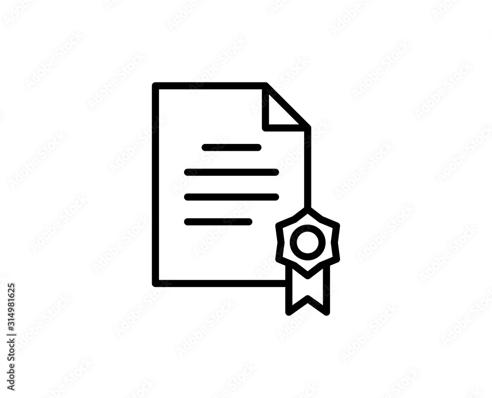 Flat line icon Flat line icon