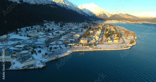 Winter views of Seward, Alaska 