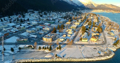 Winter views of Seward, Alaska 