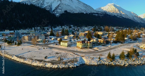 Winter views of Seward, Alaska 