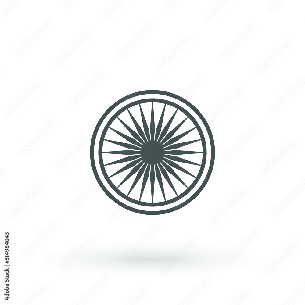 Ashoka Wheel Indian symbol icon. Element of India for mobile concept and web apps icon. Outline, thin line icon for website design and development, app development Ashoka Wheel Indian symbol icon. Element of India for mobile concept and web apps icon. Outline, thin line icon for website design and development, app development