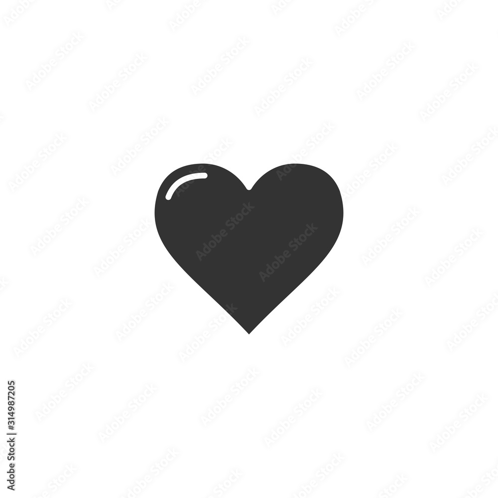heart icon vector