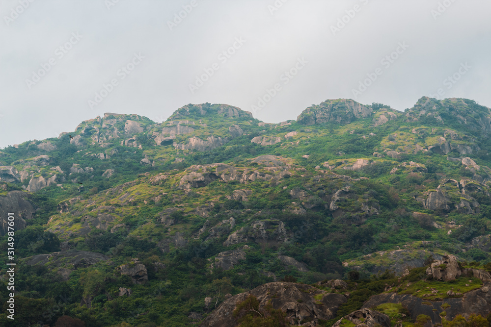 View of the mountains at Mount Abu in Rajasthan, India