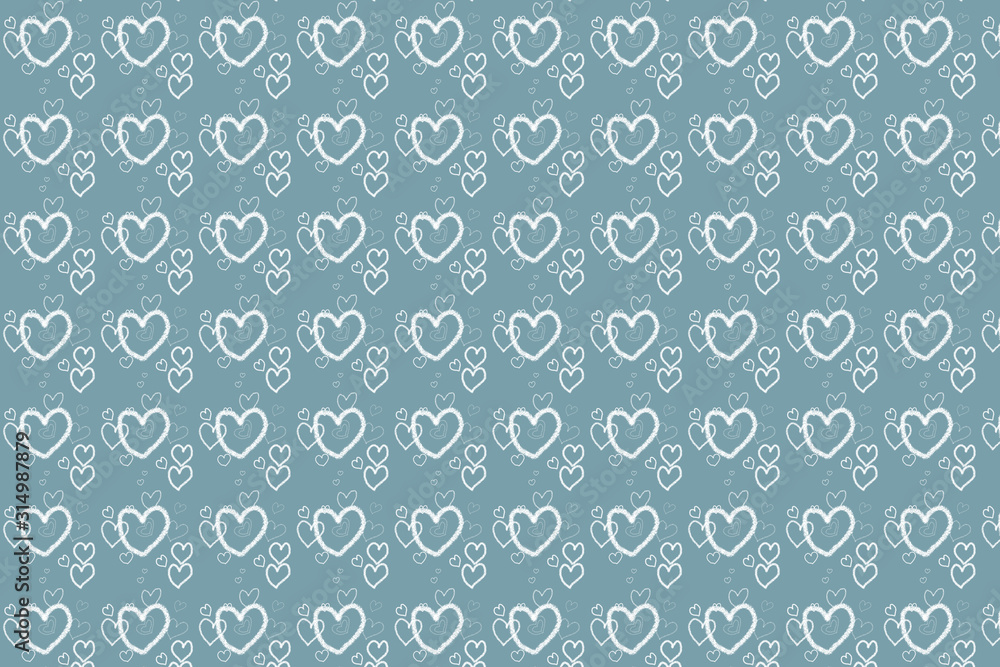 Heart shaped images stitching into a seamless background Heart shaped images stitching into a seamless background