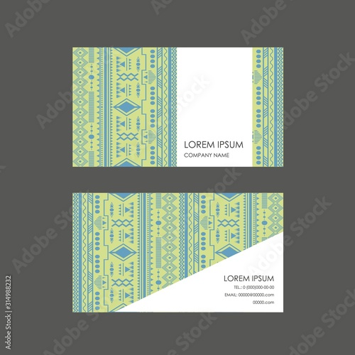 Bohenian seamless vector pattern. Design ethnic business card abstract pastel texture. photo