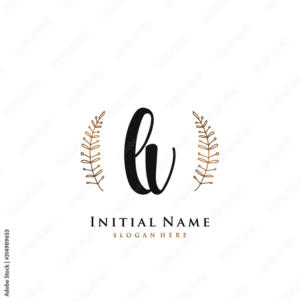 , Initial handwriting logo vector , Initial handwriting logo vector