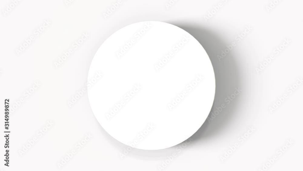 Top view of Simple empty white circle podium stage white rotating shadow footage background. Top view of Simple empty white circle podium stage white rotating shadow footage background.