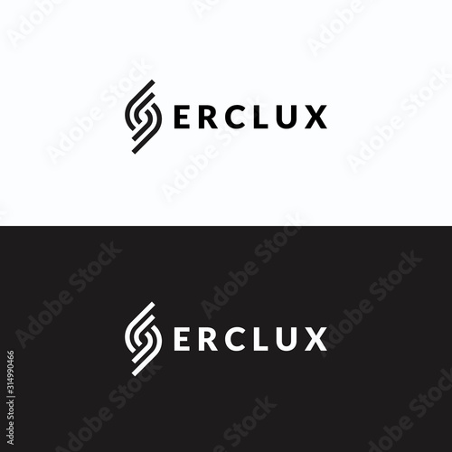 letter S logo monogram with a simple design