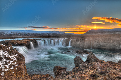 The Godafoss (Icelandic: waterfall of the gods) is a famous waterfall in Iceland.