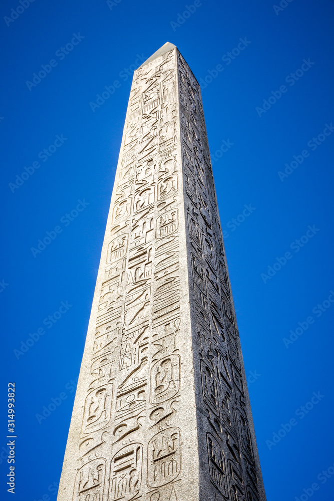 Obelisk of Luxor in Concorde square, Paris
