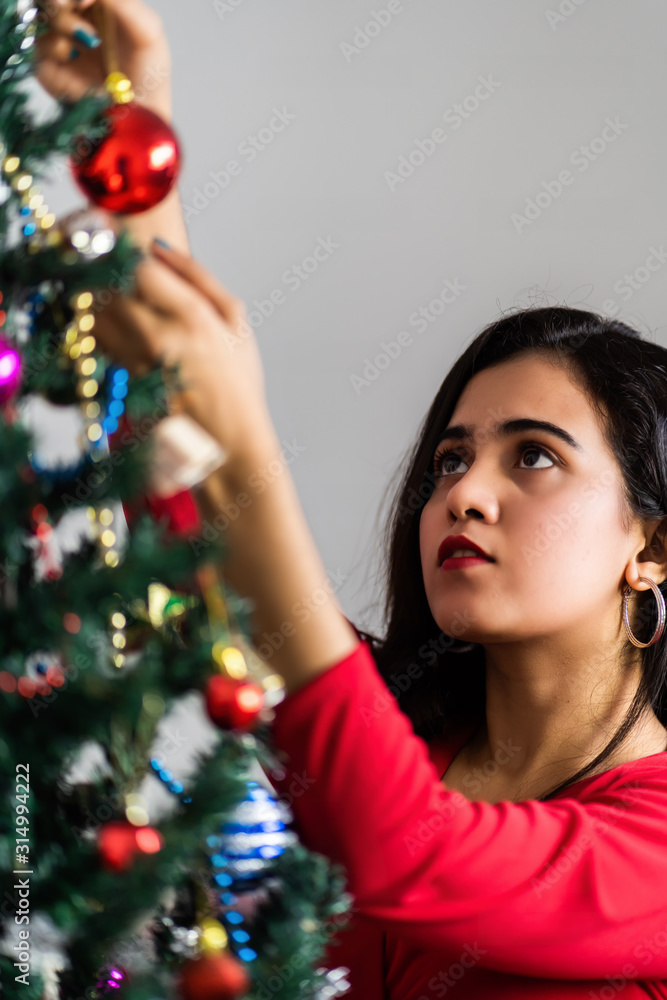Beautiful christmas tree isolated on white background Beautiful christmas tree isolated on white background