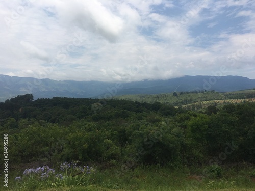 Wallpaper Mural landscape with mountains Torontodigital.ca