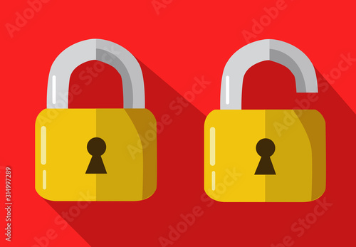padlock icon symbol vector illustration