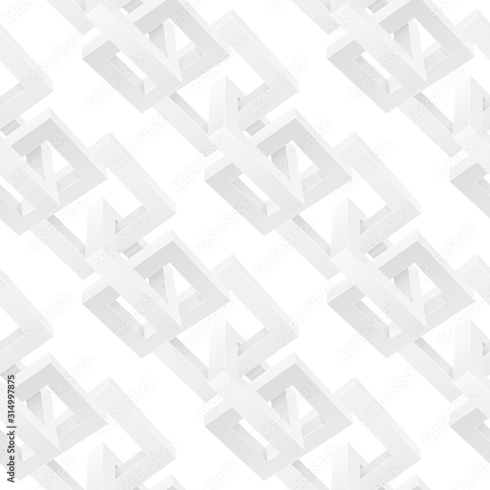 White chain elements as seamless pattern