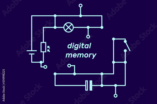 Electronic circuit scheme. ...