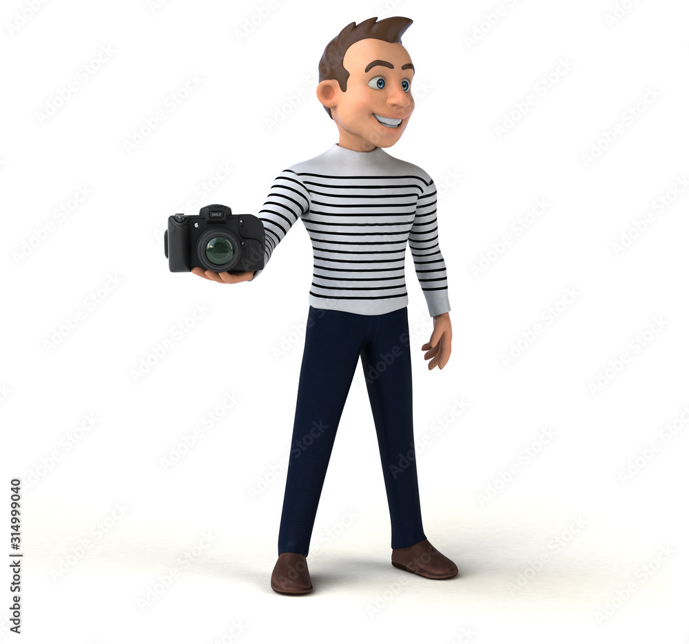 Fun 3D cartoon casual character Fun 3D cartoon casual character