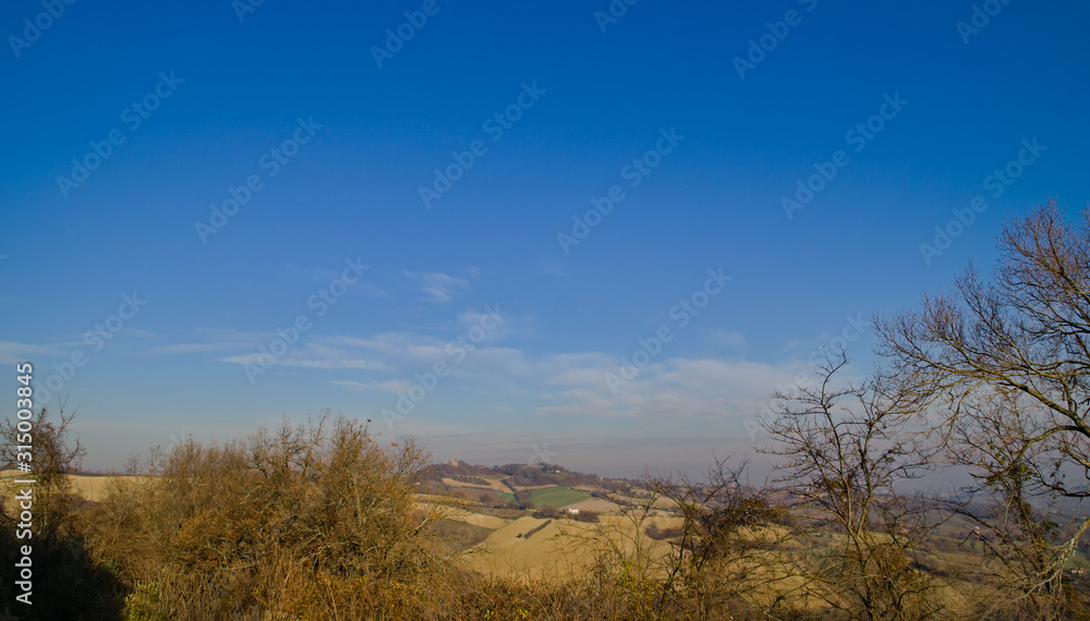 Vista dalle mura di san vito sul cesano nelle marche Vista dalle mura di san vito sul cesano nelle marche