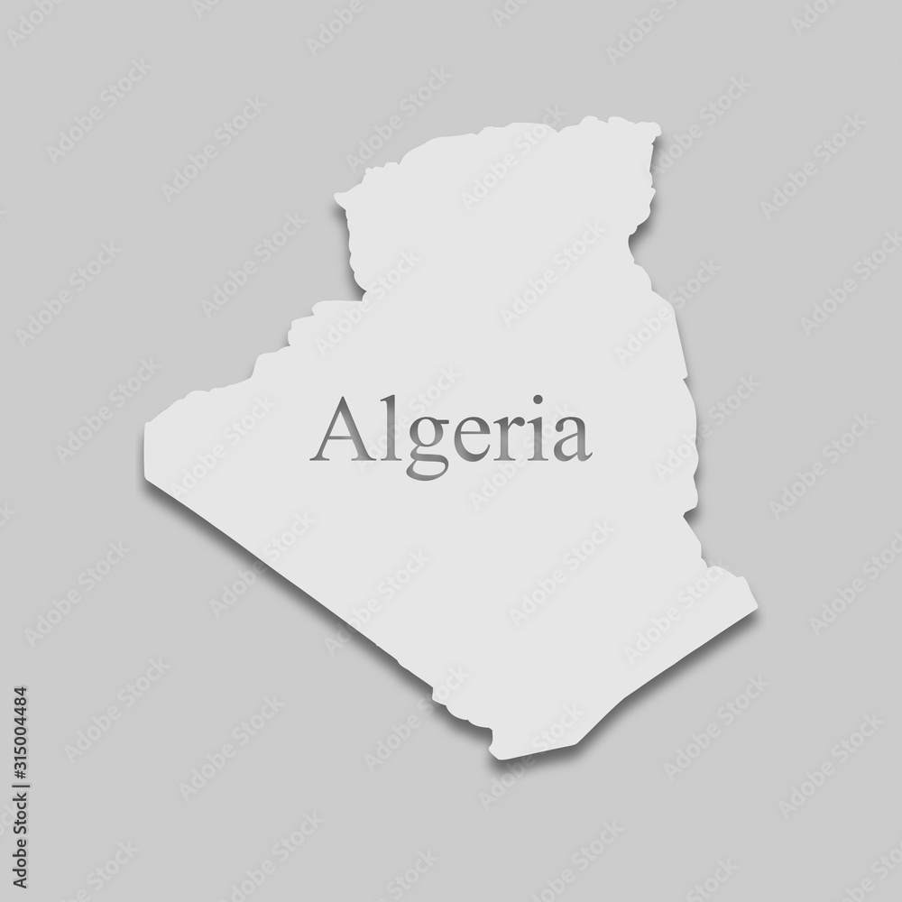 Obraz premium map of Algeria
